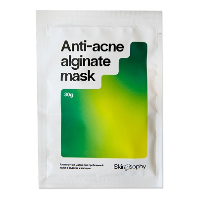 Альгинатная маска для проблемной кожи с бадягой и хвощем Anti-acne alginate mask, 30 г
